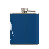 gebarsten blauw olifant heupfles (Achterkant)