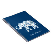  gebarsten blauw olifant notitieboek (Rechterzijde)