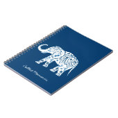  gebarsten blauw olifant notitieboek (Linkerzijde)