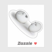 Gebarsten Ei en een Knipoog Sticker (Vel)