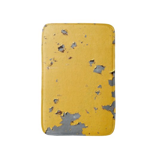 Gebarsten geel metaal: vuile textuur. badmat (Voorkant Verticaal)