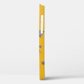 Gebarsten geel metaal: vuile textuur. Case-Mate iPhone case (Achterkant / Links)