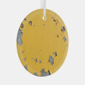 Gebarsten geel metaal: vuile textuur. glas ornament (Voorkant Rechts)