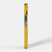 Gebarsten geel metaal: vuile textuur. iPhone hoesje (Rechterkant)