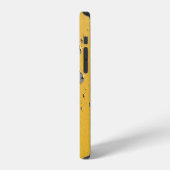 Gebarsten geel metaal: vuile textuur. iPhone hoesje (Linkerkant)