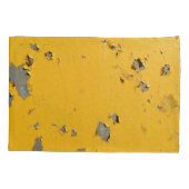 Gebarsten geel metaal: vuile textuur. kussensloop (Achterkant)
