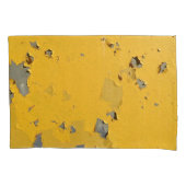 Gebarsten geel metaal: vuile textuur. kussensloop (Voorkant)