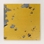 Gebarsten geel metaal: vuile textuur. legpuzzel (Horizontaal)