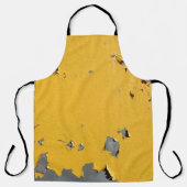 Gebarsten geel metaal: vuile textuur. schort (Voorkant)