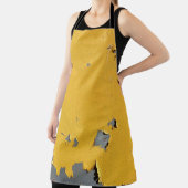 Gebarsten geel metaal: vuile textuur. schort (Insitu)