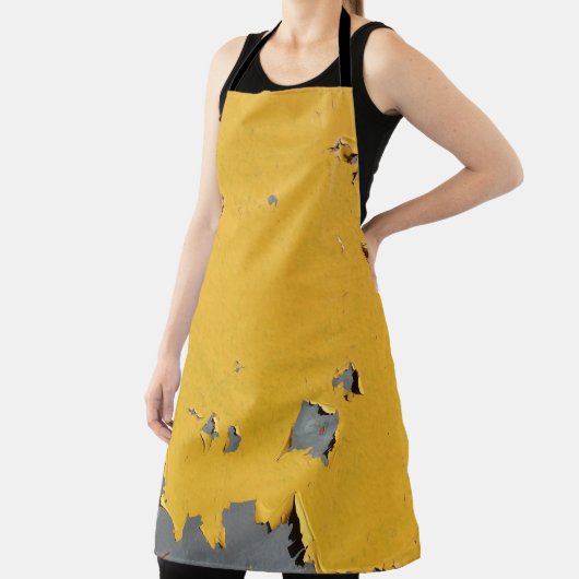 Gebarsten geel metaal: vuile textuur. schort (Insitu)