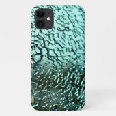 Gebarsten glas blauwgroen Case-Mate iPhone case (Achterkant)