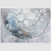 Gebarsten Glas Ijs Textuur Decoupage Ontwerp Tissuepapier (Voorkant)