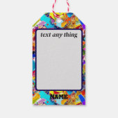 gebarsten glas in lood cadeaulabel (Achterkant)