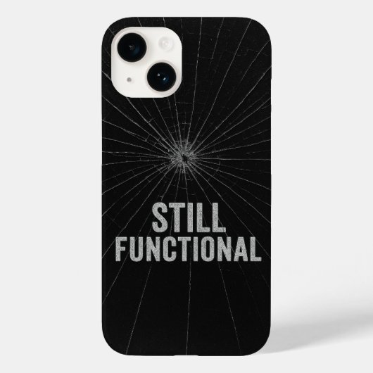 Gebarsten glazen esthetische iPhone Case Design (Achterkant)