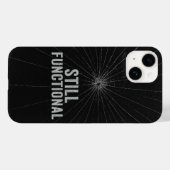 Gebarsten glazen esthetische iPhone Case Design (Achterkant (horizontaal))