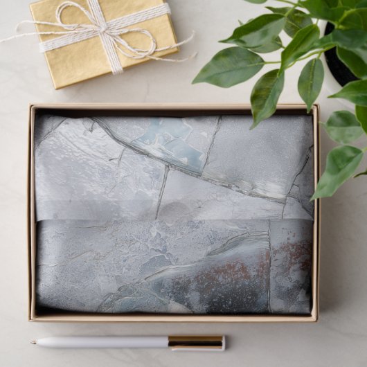 Gebarsten glazen ijstextuur Decoupage Design Tissuepapier (Geschenk)