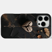 Gebarsten Hart Donkere Boho iPhone Case (Achterkant (horizontaal))
