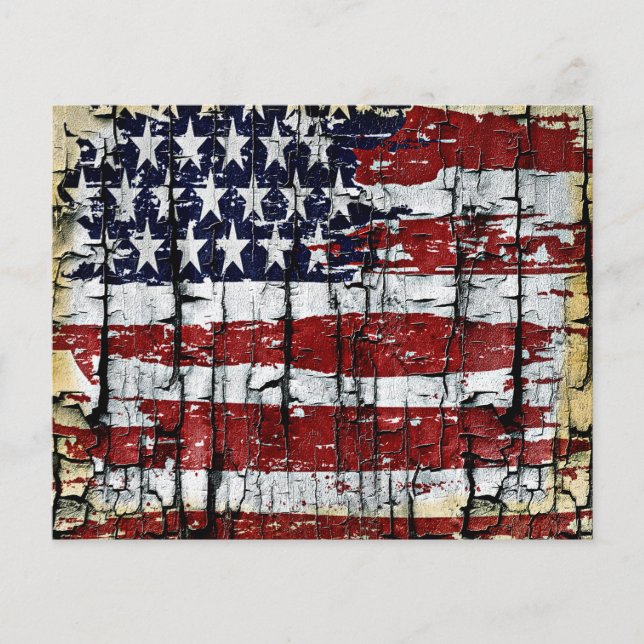 Gebarsten houten vlag (Voorkant)