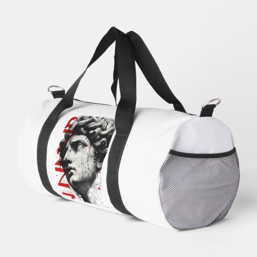 Gebarsten Klassieke Bust Duffel Tas (Rechterhoek)