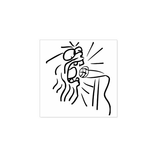 Gebarsten Lap Rubber Stamp Rubberstempel (Afrduk)