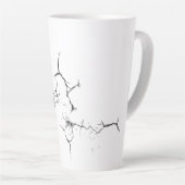 Gebarsten mokkopje latte mok (Rechterhoek)