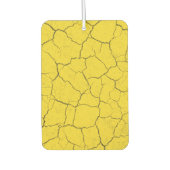 Gebarsten Mosterd Gele Auto Luchtverfrisser (Voorkant)