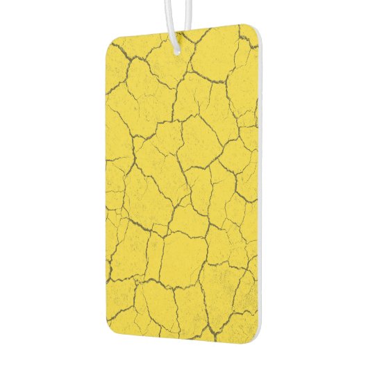 Gebarsten Mosterd Gele Auto Luchtverfrisser (Links)