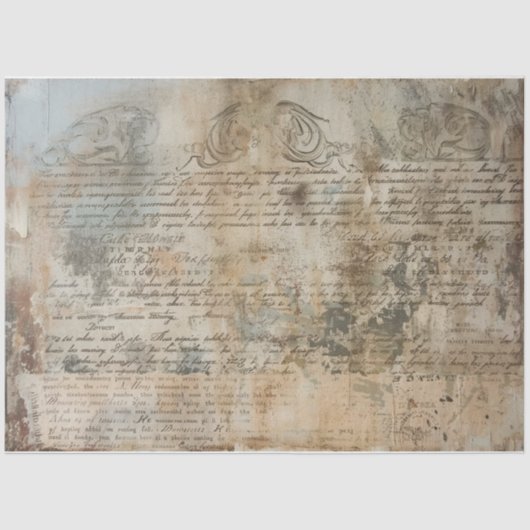 Gebarsten pleister tissuepapier (Voorkant)