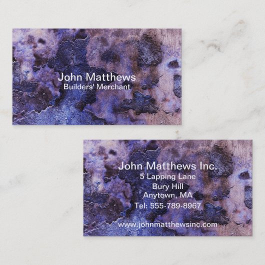 Gebarsten pleister visitekaartje (Voorkant / Achterkant)