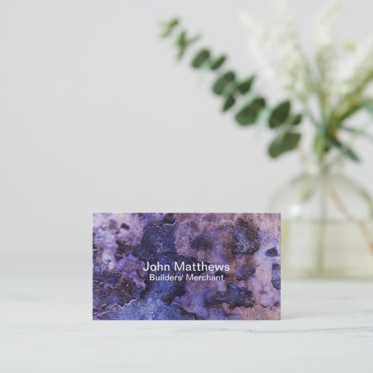 Gebarsten pleister visitekaartje (Staand voorkant)