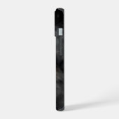 Gebarsten Porseleinen Masker Donker iPhone 15 Stev Case (Linkerkant)