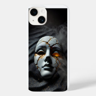 Gebarsten Porseleinen Masker Donkere Luxe iPhone 1 Case-Mate iPhone 14 Hoesje