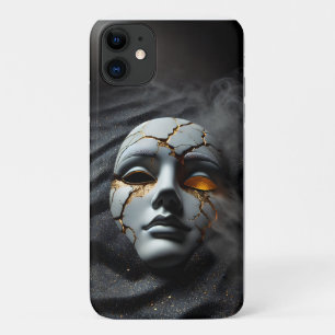 Gebarsten Porseleinen Masker Donkere Luxe iPhone 1 Case-Mate iPhone Case