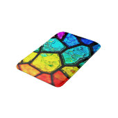 Gebarsten Regenboog Glas-in-Lood Kunst Badmat (Gekanteld)