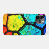Gebarsten Regenboog Glas-in-Lood Kunst Case-Mate iPhone Case (Achterkant (horizontaal))