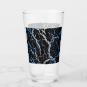 Gebarsten ruimte lava - Blauw/Wit Glas (Achterkant)