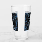 Gebarsten ruimte lava - Blauw/Wit Glas (Links)