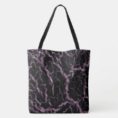 Gebarsten ruimte lava - Glitter roze Tote Bag (Achterkant)