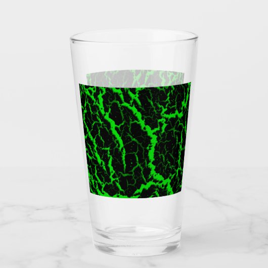 Gebarsten ruimte lava - Groen Glas (Voorkant)