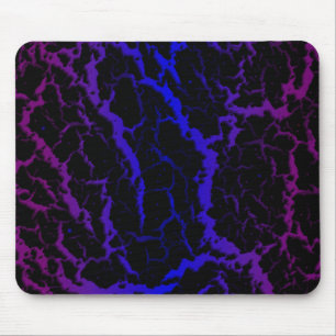 Gebarsten ruimte lava - Paars/Blauw Muismat