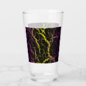 Gebarsten ruimte lava - Paars/Geel Glas (Achterkant)