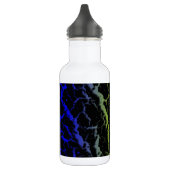 Gebarsten Space Lava - Blauw/Limoen Waterfles (Links)