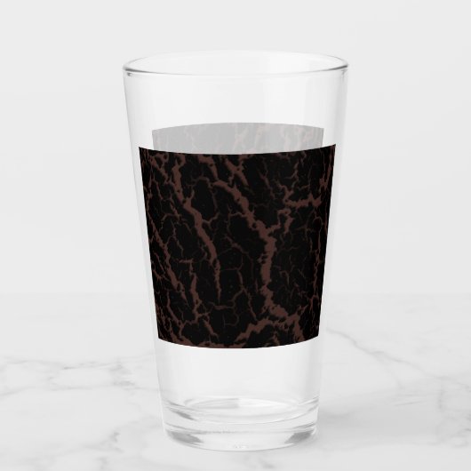 Gebarsten Space Lava - Bruin Glas (Voorkant)