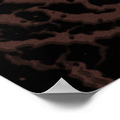 Gebarsten Space Lava - Bruin Poster (Hoek)