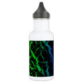 Gebarsten Space Lava - Groen/Blauw Waterfles (Links)
