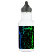Gebarsten Space Lava - Groen/Blauw Waterfles (Rechts)