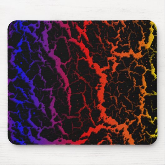 Gebarsten Space Lava - Hitte PBROY Muismat (Voorkant)