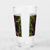 Gebarsten Space Lava - Limoen/Roze Glas (Links)