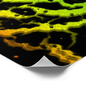 Gebarsten Space Lava - Regenboog OYGBP Poster (Hoek)